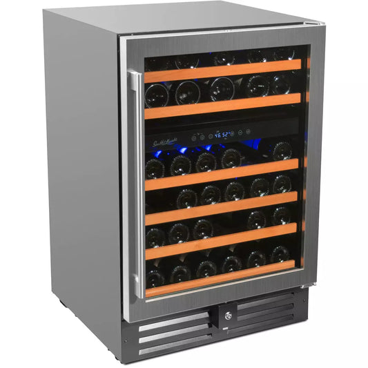 Smith & Hanks 24" Dual Zone Deluxe Wine Cooler | Holds 46 Bottles | RW145DRE