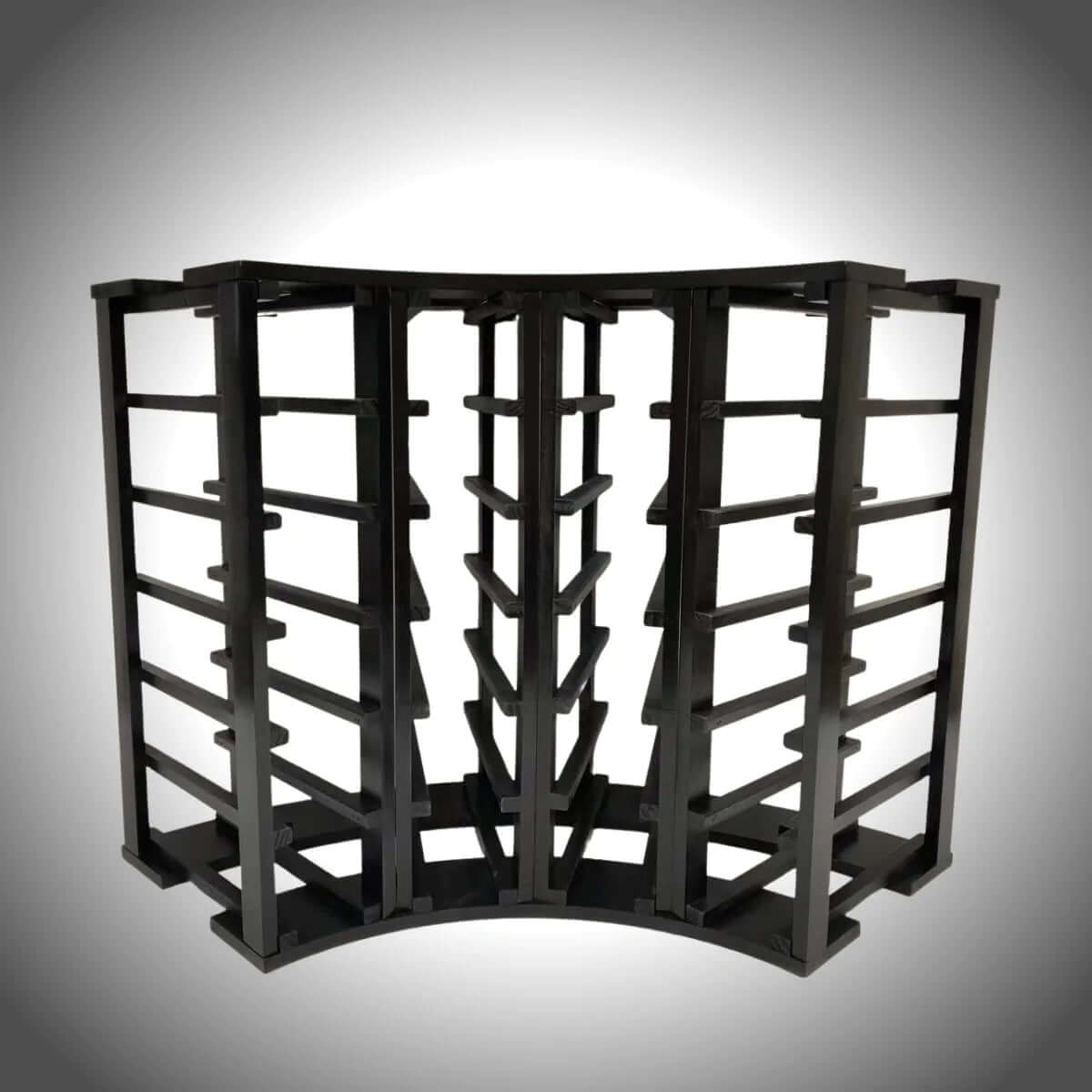 4 Column 24 Bottle Curved Corner Wine Cube