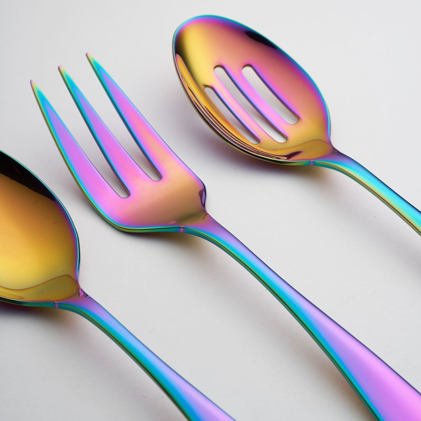 Rhiannon Rainbow Mirror 3-Piece Serve Set
