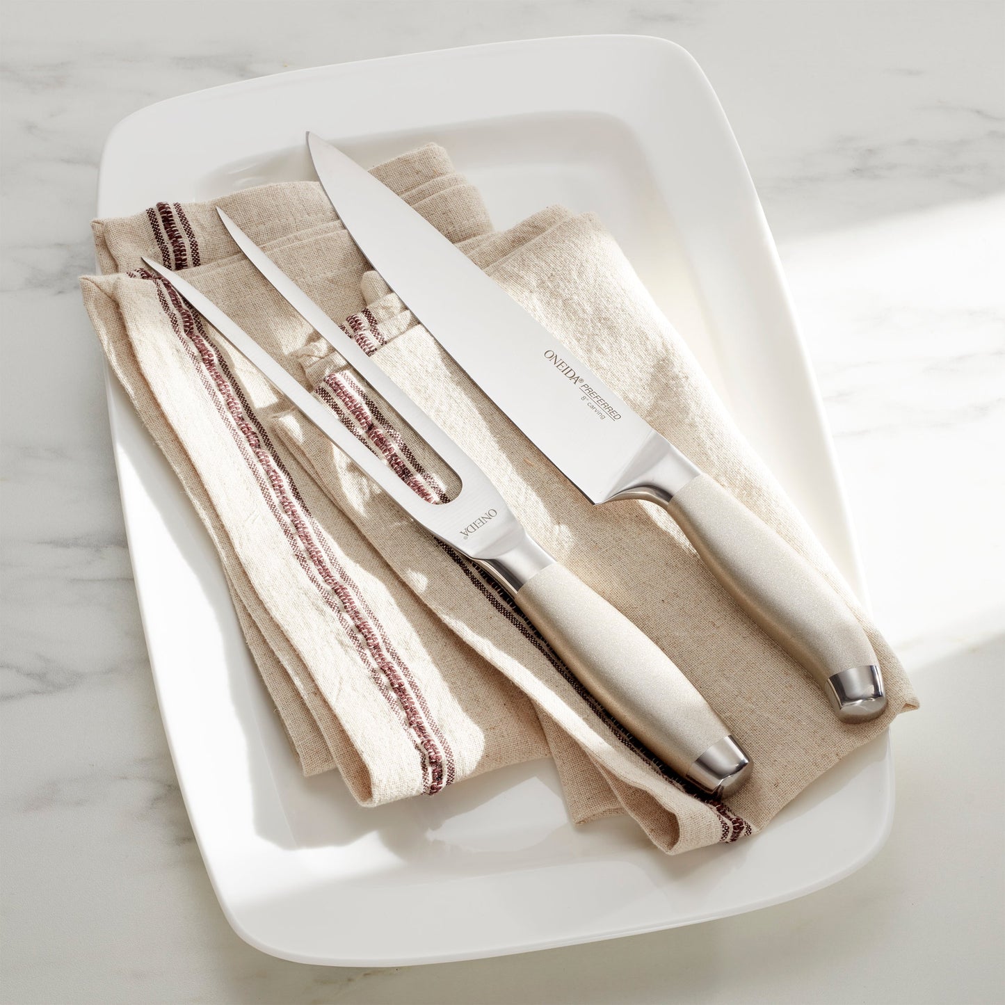 Oneida Preferred 2 Piece Stainless Steel Carving Set