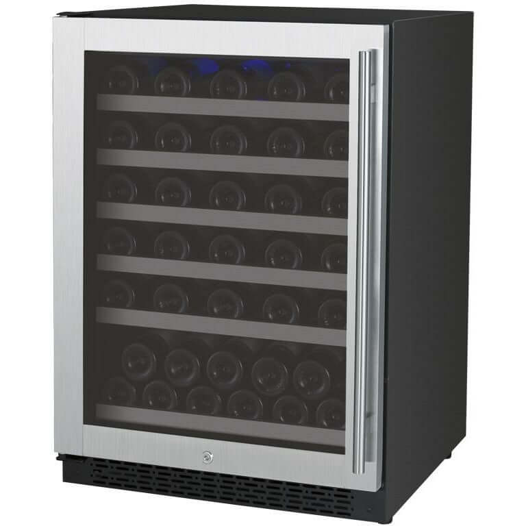 Allavino 24” 56 Bottle Single Zone Wine Cooler | Tru-Vino Technology and FlexCount II Shelving