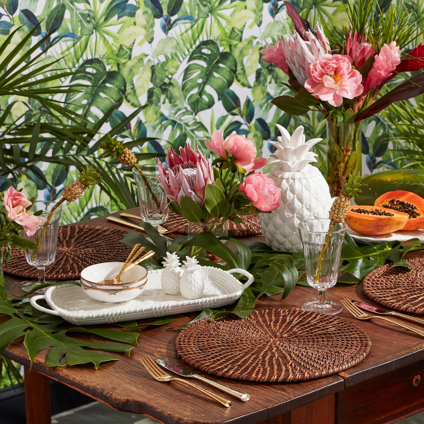 Wicker Creek Pineapple Cookie Jar