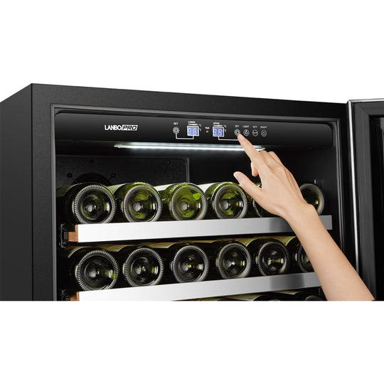 LanboPro 24" Wide, 153 Bottle Dual Zone Wine Cooler