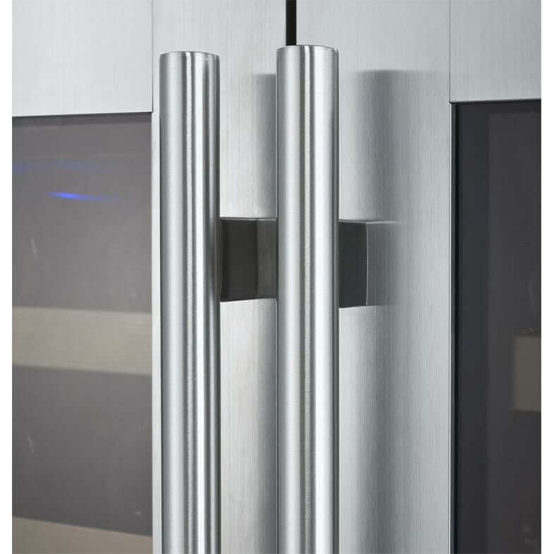 Allavino 47” Wide 112 Bottle Four Zone Side-by-Side Wine Cooler | Tru-Vino Technology and FlexCount II Shelving