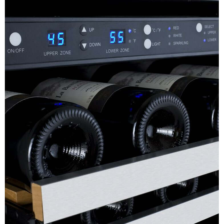 Allavino 24” 56 Bottle Dual Zone Wine Cooler | Tru-Vino Technology and FlexCount II Shelving