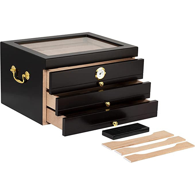 Palermo Desktop Cigar Humidor | Holds 150 Cigars