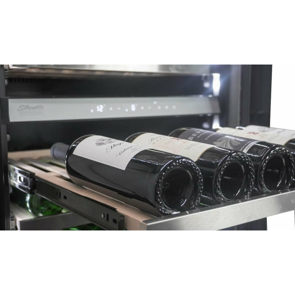Danby Silhouette Bordeaux | 24" Dual Zone Integrated Wine Cooler | Holds 129 Bottles