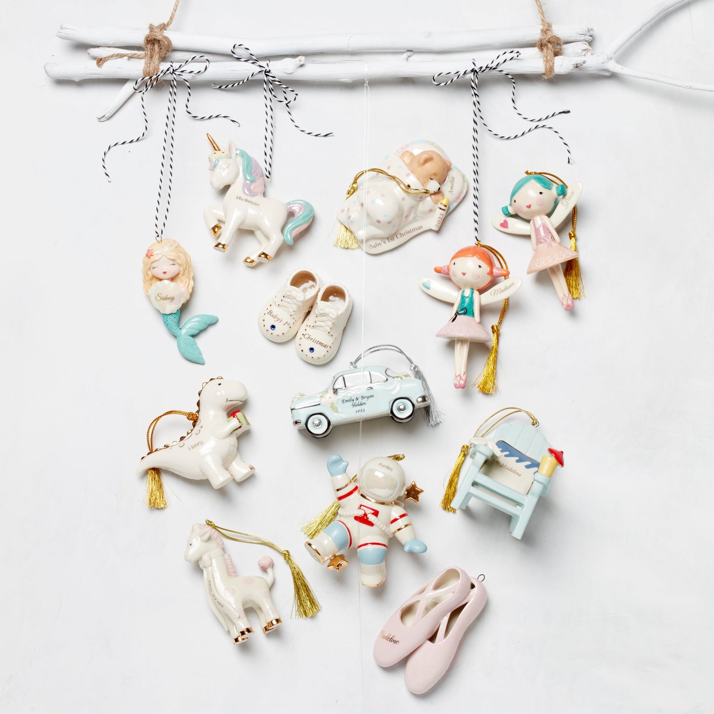 Forever Friends Fairy 2-Piece Ornament Set