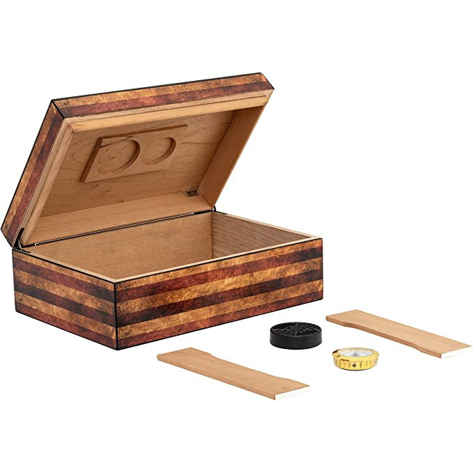 Old Glory (Sm) Desktop Cigar Humidor | Holds 50 Cigars