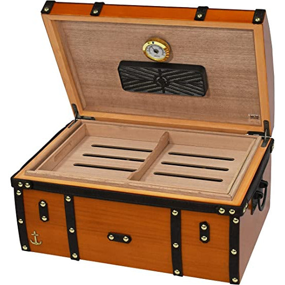 Gold Rush Desktop Cigar Humidor | Holds 125 Cigars
