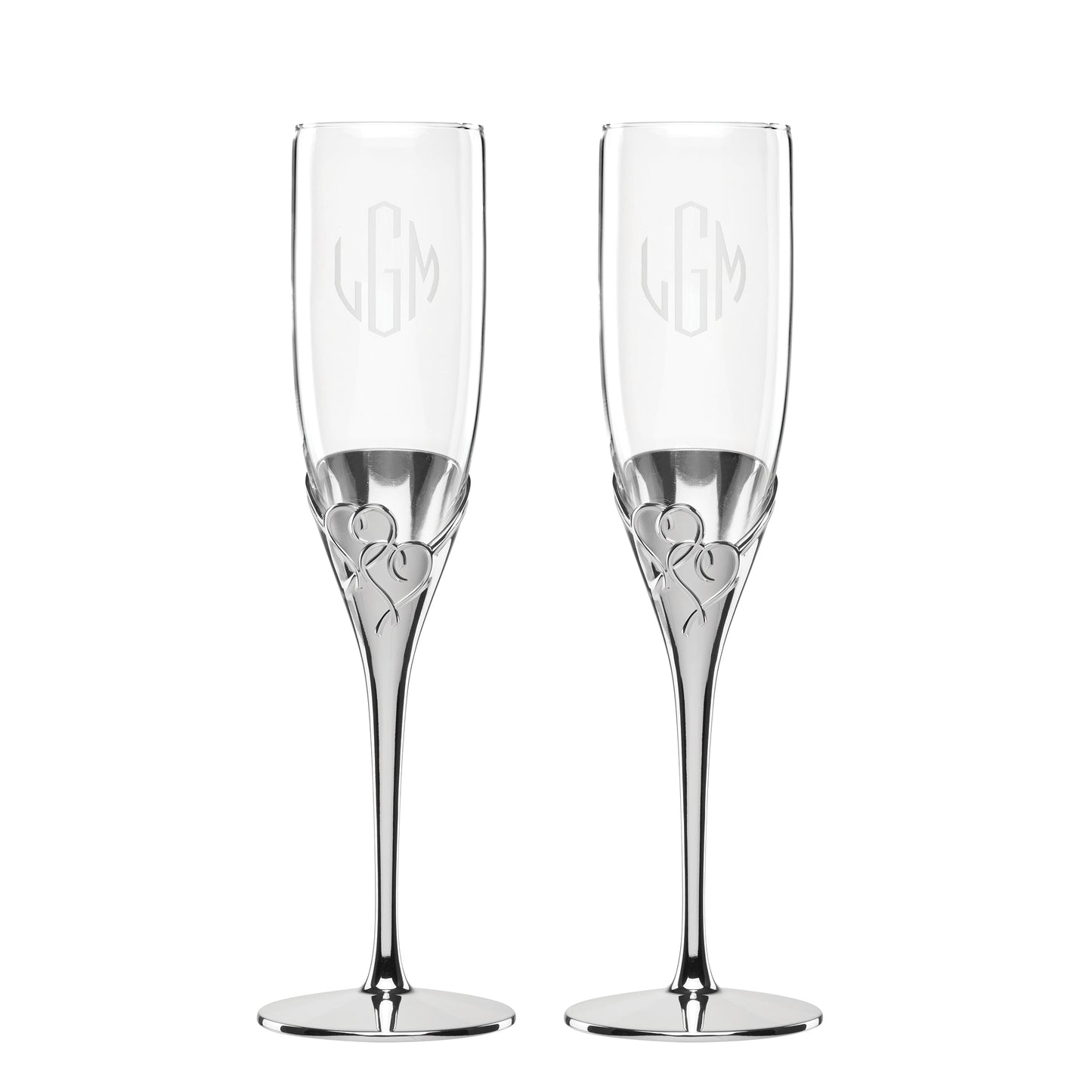 True Love 2-pc Toasting Flute Set