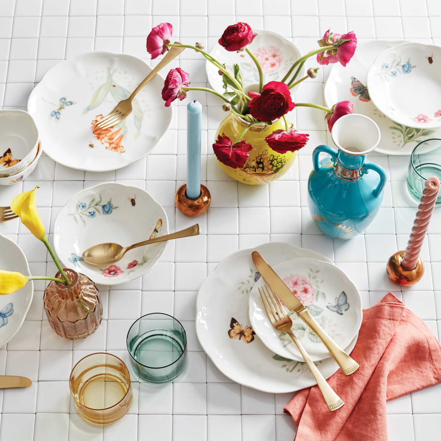 Butterfly Meadow 28-Piece Dinnerware Set