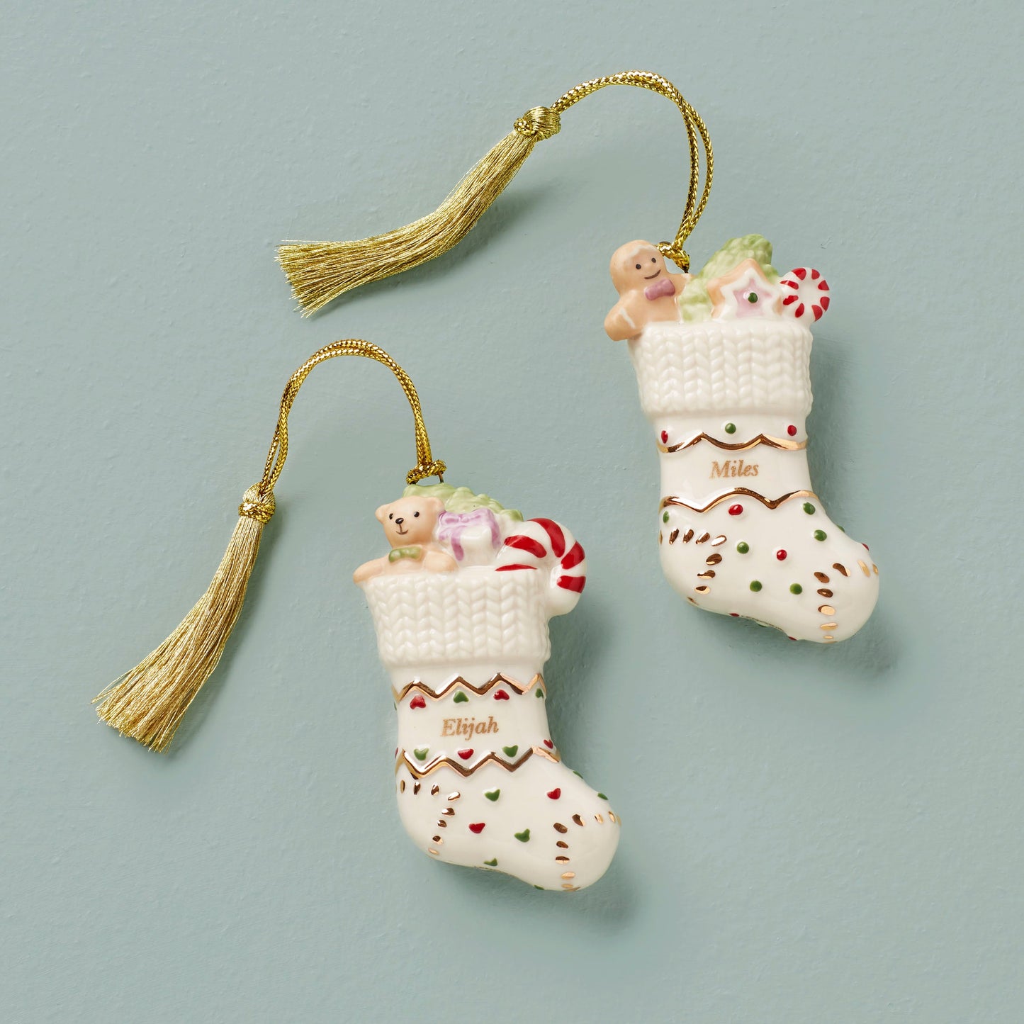 Forever Friends Stocking 2-Piece Ornament Set