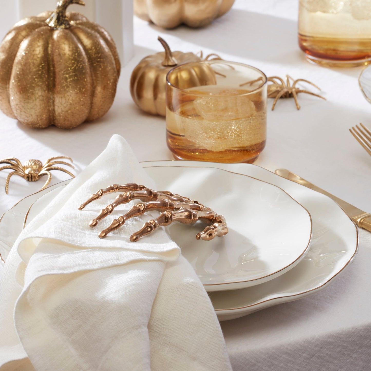 Blue Bay White 12-Piece Dinnerware Set