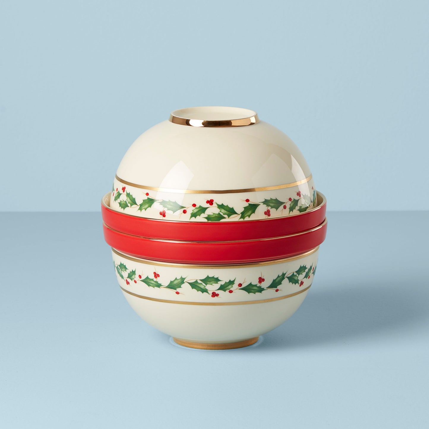 Holiday Luna 8-Piece Nesting Dinnerware Set