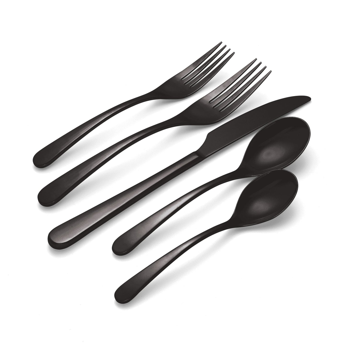 Oneida Kenbrook Black 20 Piece Everyday Flatware Set