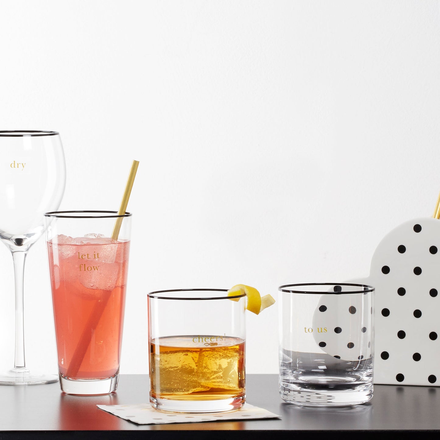 Cheers To Us Double Old Fashioned Glasses