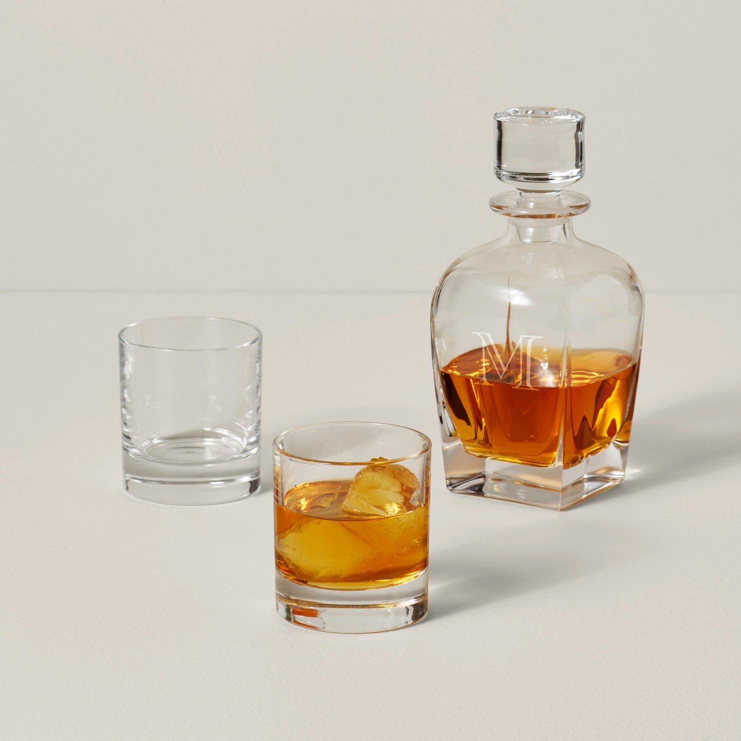 Tuscany Classics 3-Piece Whiskey Decanter & Glass