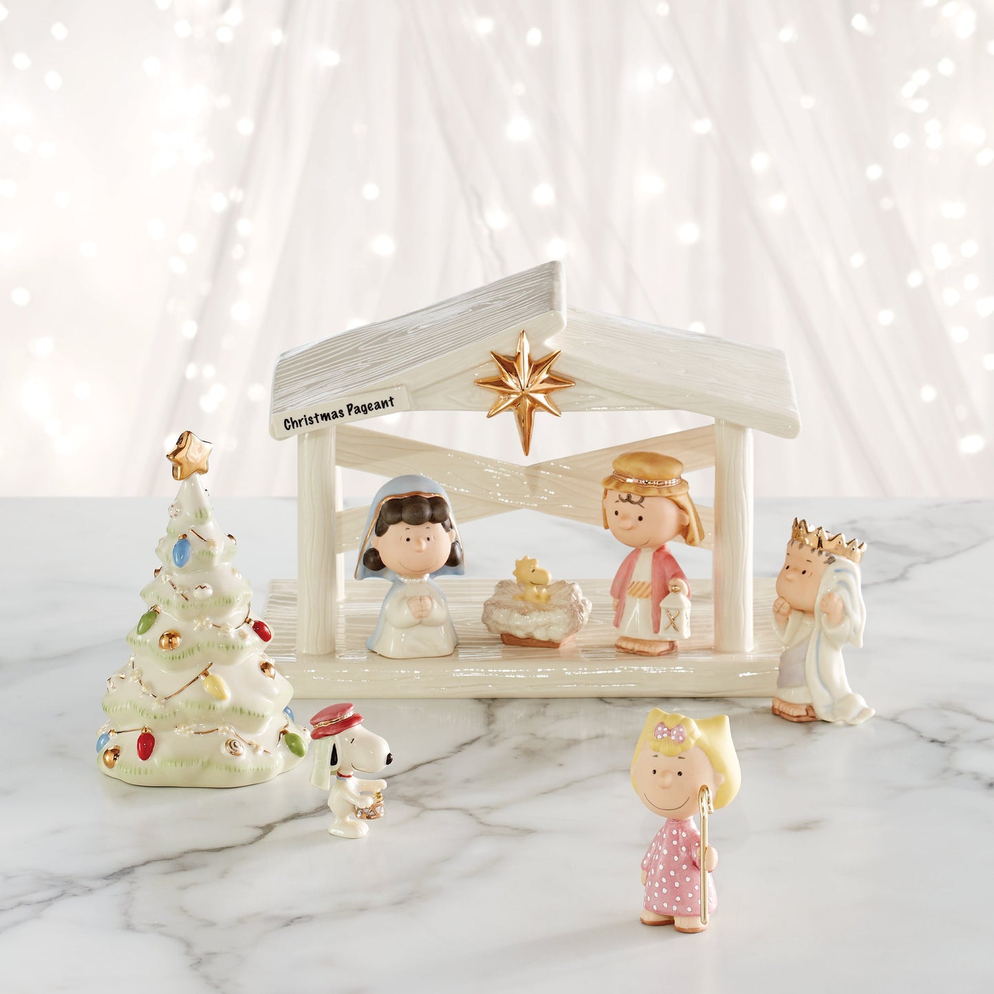Peanuts 7-Piece Christmas Pageant Figurines