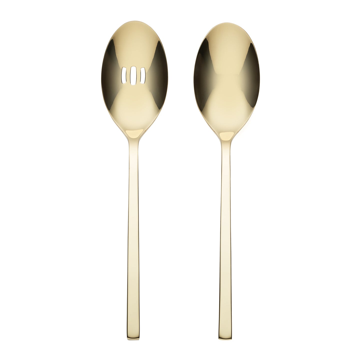 Oneida Allay Champagne Everyday 2 Piece Serving Spoon Set
