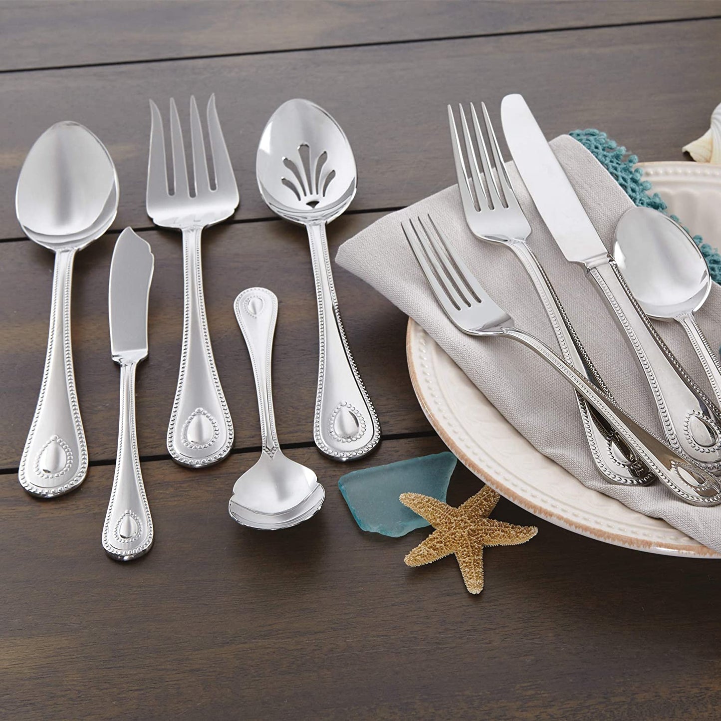 Lenox French Perle 65-Piece Flatware Set