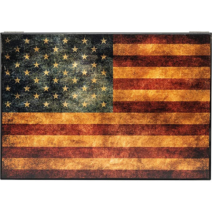 Old Glory (Sm) Desktop Cigar Humidor | Holds 50 Cigars