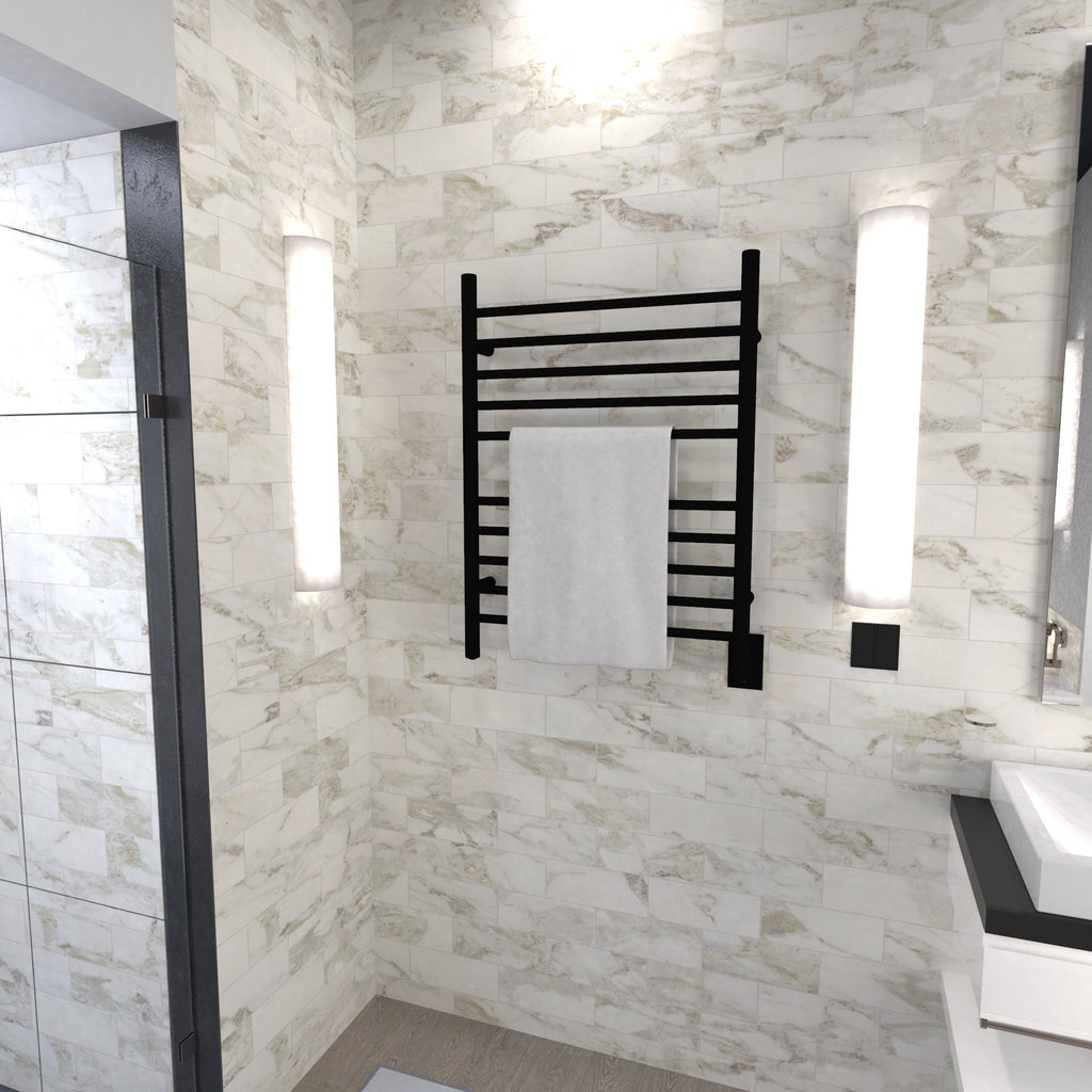 Amba Radiant 10 Bar Straight Hardwired Electric Towel Warmer - 23.75