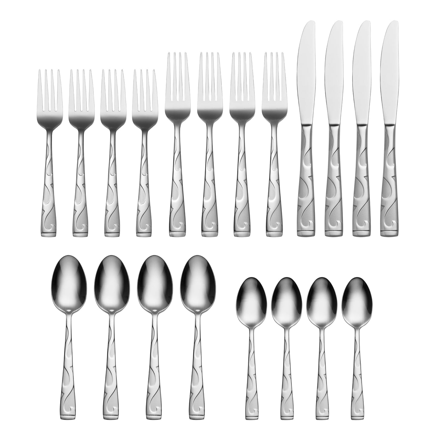 Oneida Tuscany 20 Piece Everyday Flatware Set