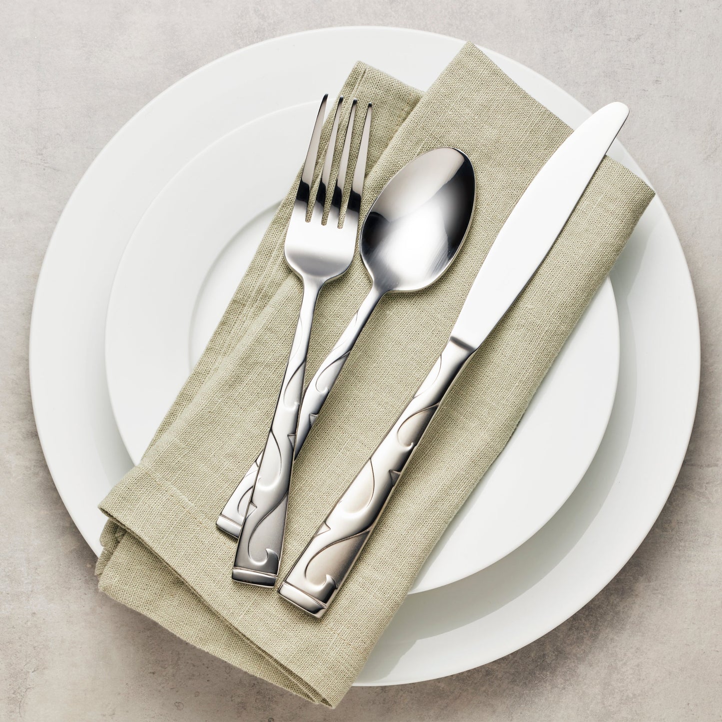 Oneida Tuscany 20 Piece Everyday Flatware Set