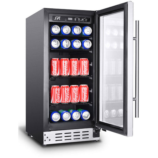 SPT 15" Wide Under-Counter Beverage Cooler | Commercial Grade | Holds 92 Cans