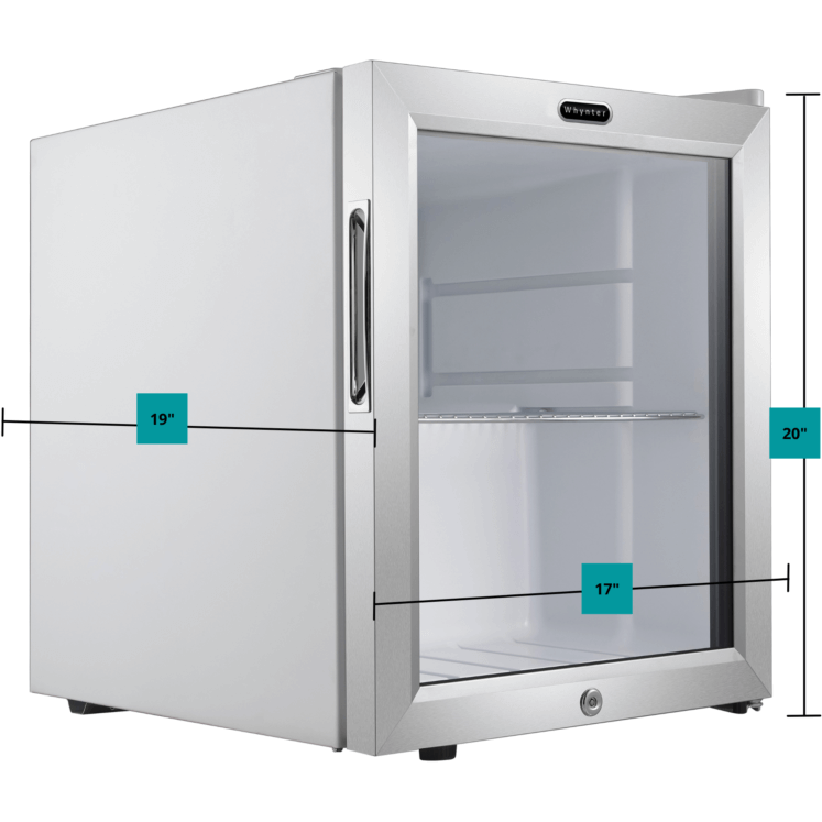 Whynter Countertop Beverage Refrigerator | Stainless Steel | Holds 62 Cans
