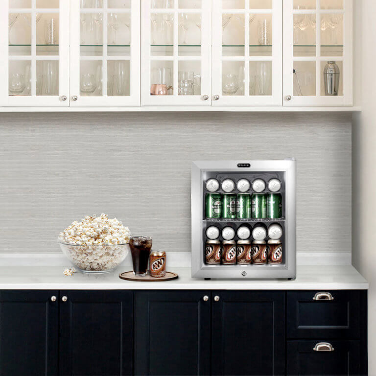 Whynter Countertop Beverage Refrigerator | Stainless Steel | Holds 62 Cans