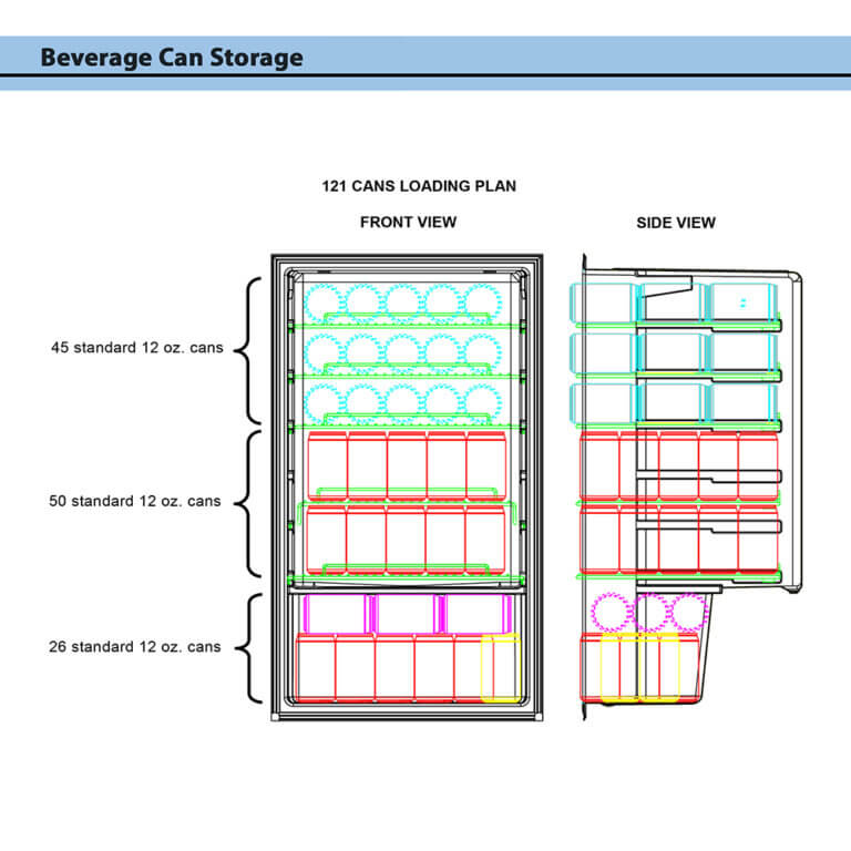 Whynter Freestanding Beverage Refrigerator with Digital Control | 121 Can Capacity