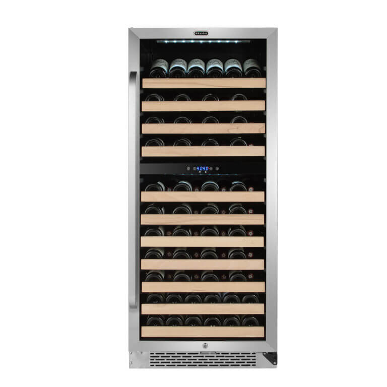 Whynter 24" Wide, 92 Bottle Dual Zone Compressor Wine Cooler