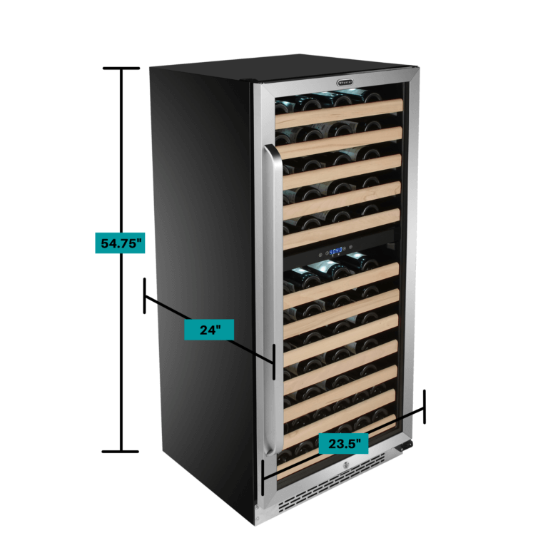 Whynter 24" Wide, 92 Bottle Dual Zone Compressor Wine Cooler