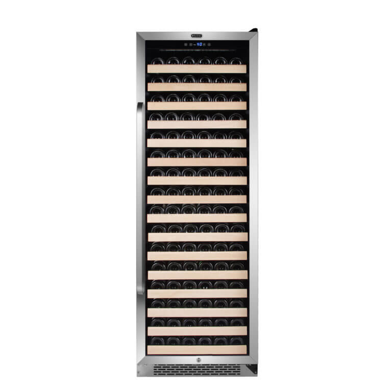 Whynter 24" Wide, 166 Bottle Single Zone Compressor Wine Cooler | Stainless Steel