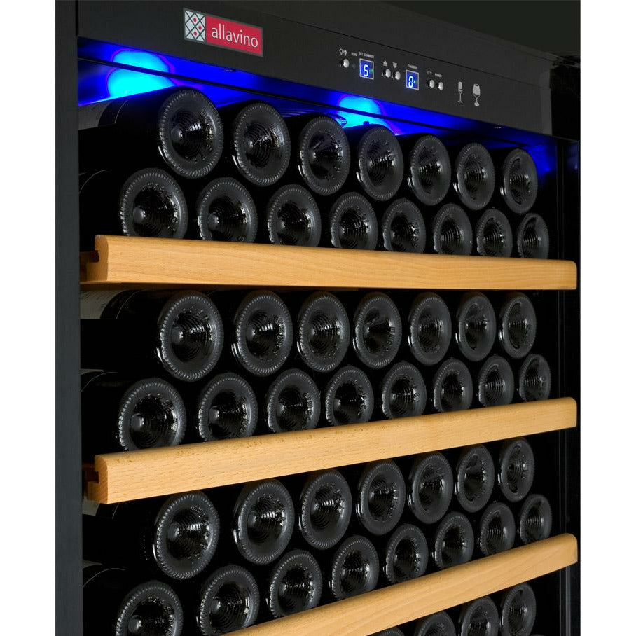 Allavino 63" Wide | 554 Bottle Dual Zone Side-by-Side Wine Cooler | Freestanding Only