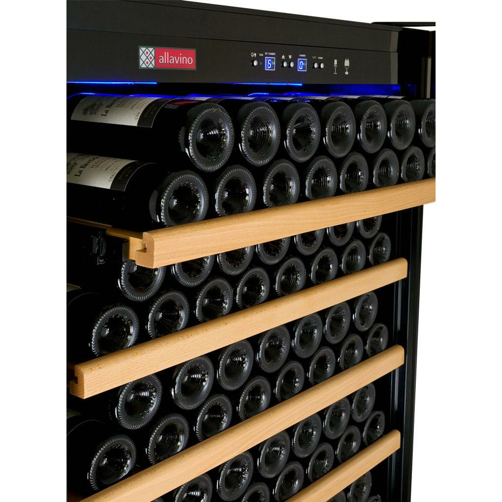 Allavino 63" Wide | 554 Bottle Dual Zone Side-by-Side Wine Cooler | Freestanding Only
