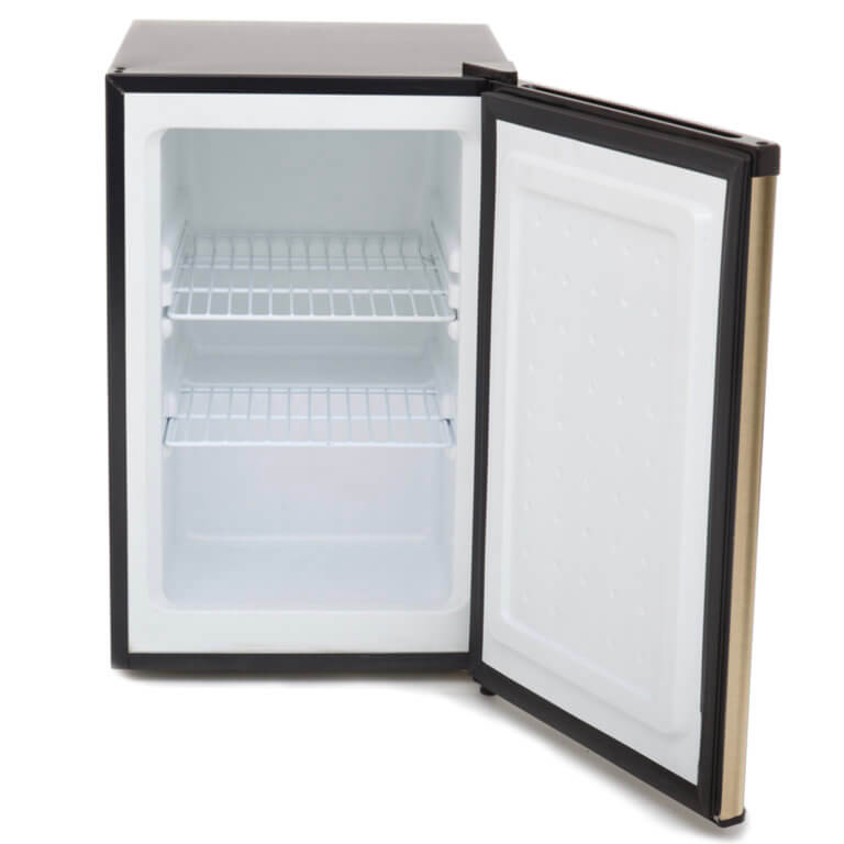 Whynter 2.1 cu.ft Upright Freezer with Lock in Rose Gold | Energy Star Rated