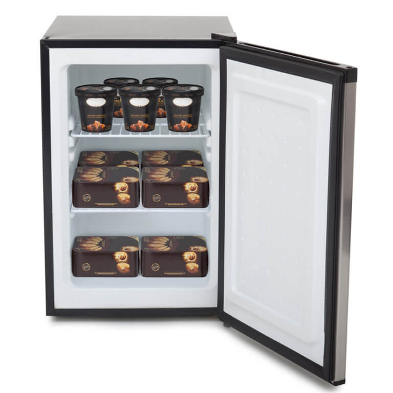 Whynter 2.1 cu. ft. Stainless Steel Upright Freezer with Lock | Energy Star Rated
