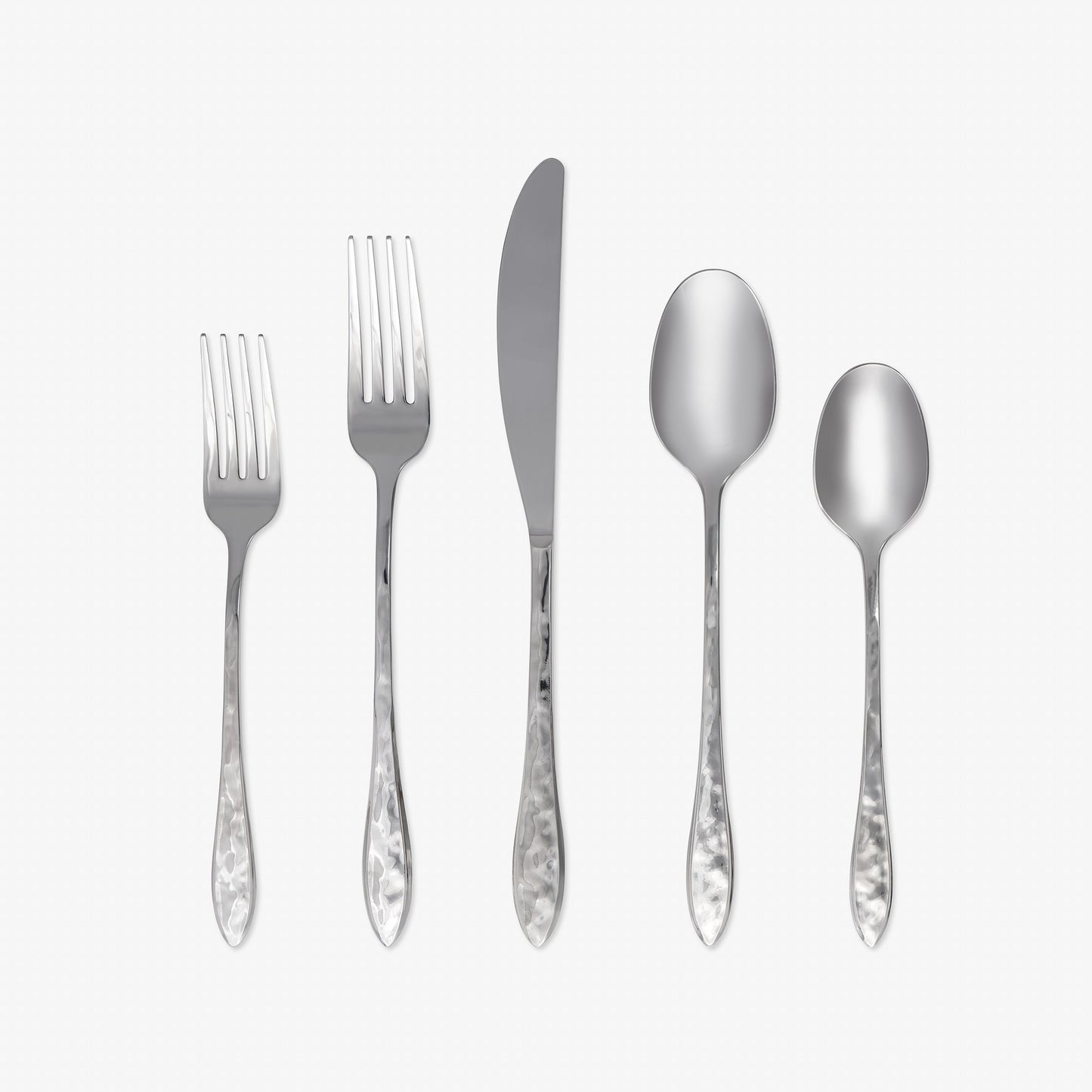 Devyn Hammered Mirror 20-Piece Flatware Set