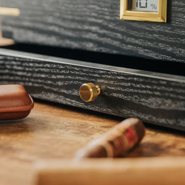 Royal Glass Top Cigar Humidor | Holds 90 Cigars