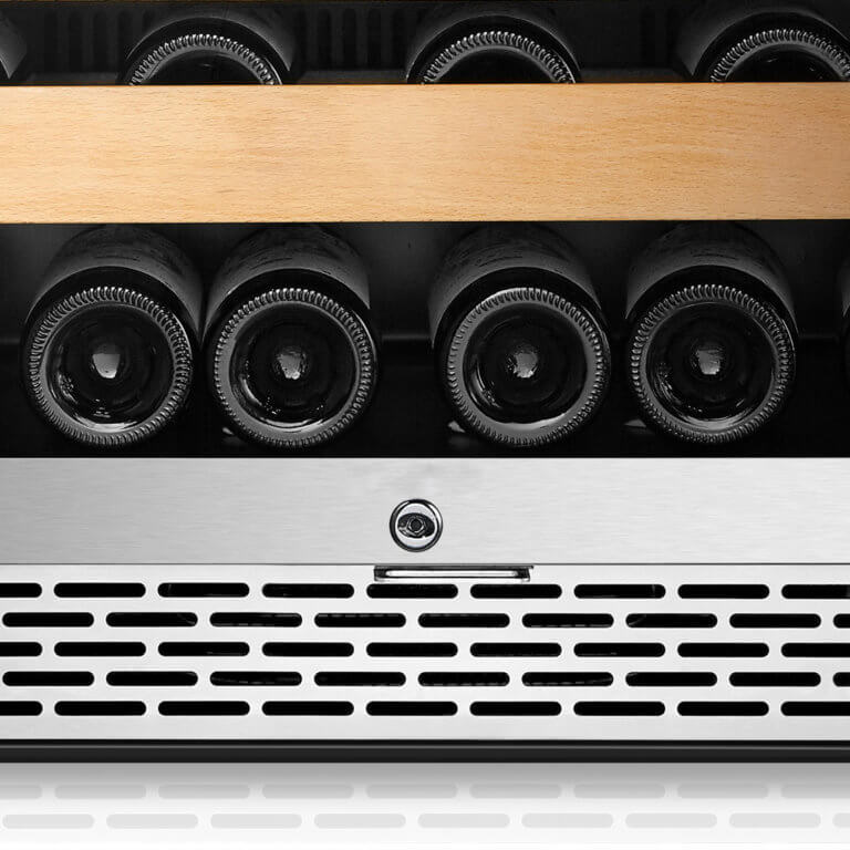 Whynter 24" Wide, 54 Bottle Single Zone Wine Cooler | Stainless Steel