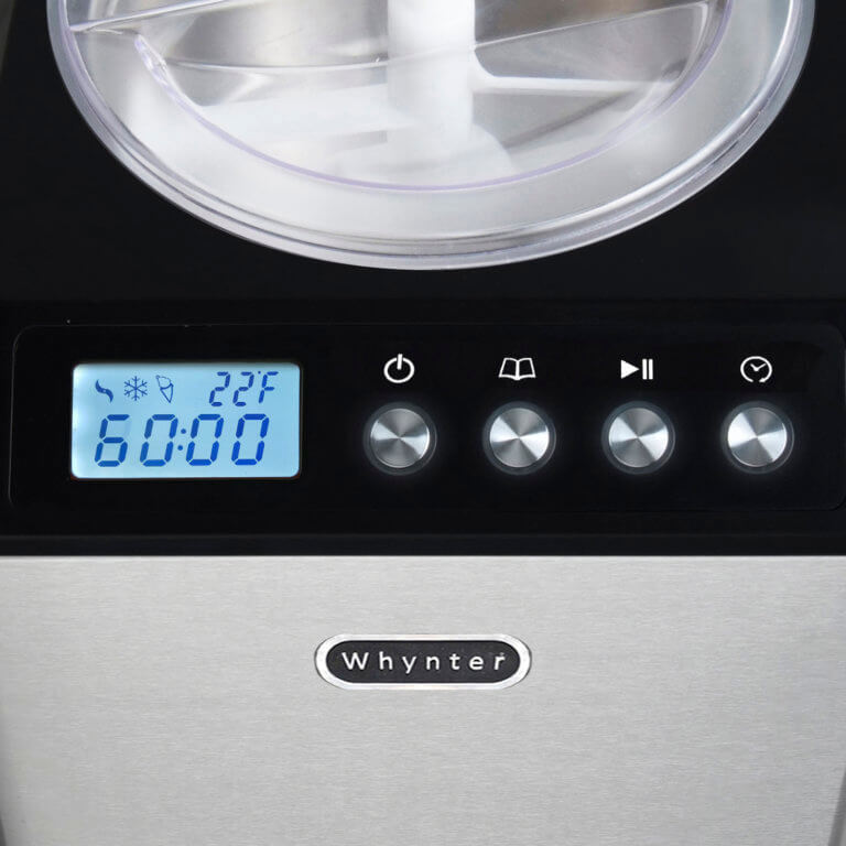 Whynter 2.1 Quart Upright Ice Cream Maker | Stainless Steel Bowl
