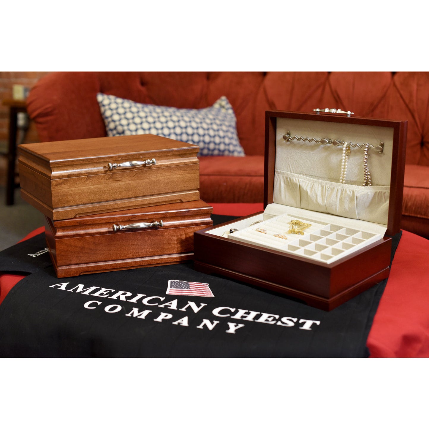Sophistication Jewelry Box | Walnut Finish