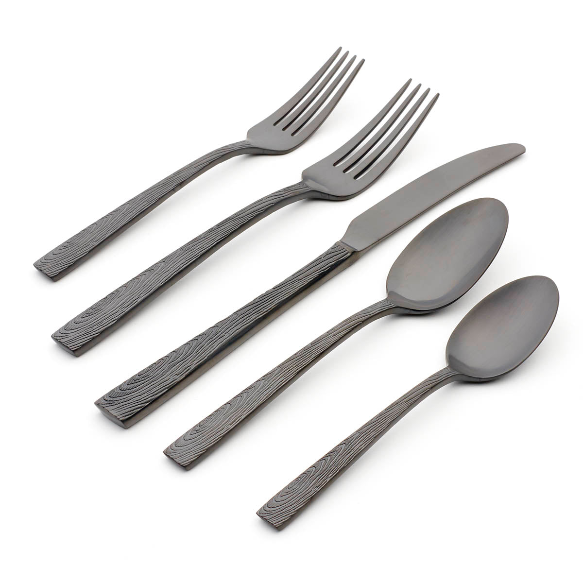 Oneida Elmcrest Midnight 20 Piece Everyday Flatware Set