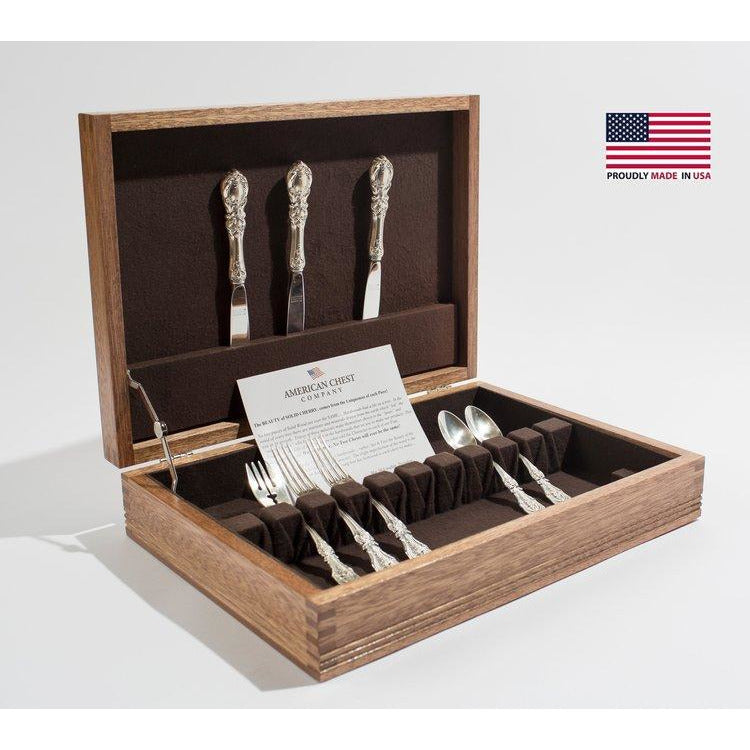 Rustic Americana Flatware Chest | Cushion Lining