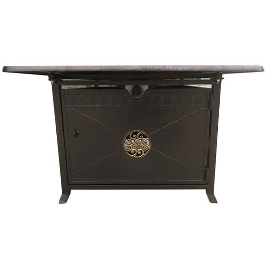 AZ Patio Heaters 35" Rectangular Cast Aluminum Decorative Fire Pit