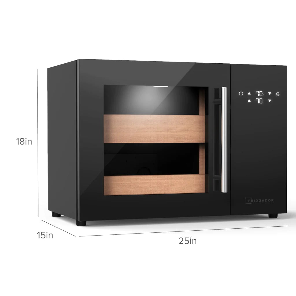 Fridgador Electric Cigar Cooler Humidor | Holds 250 Cigars