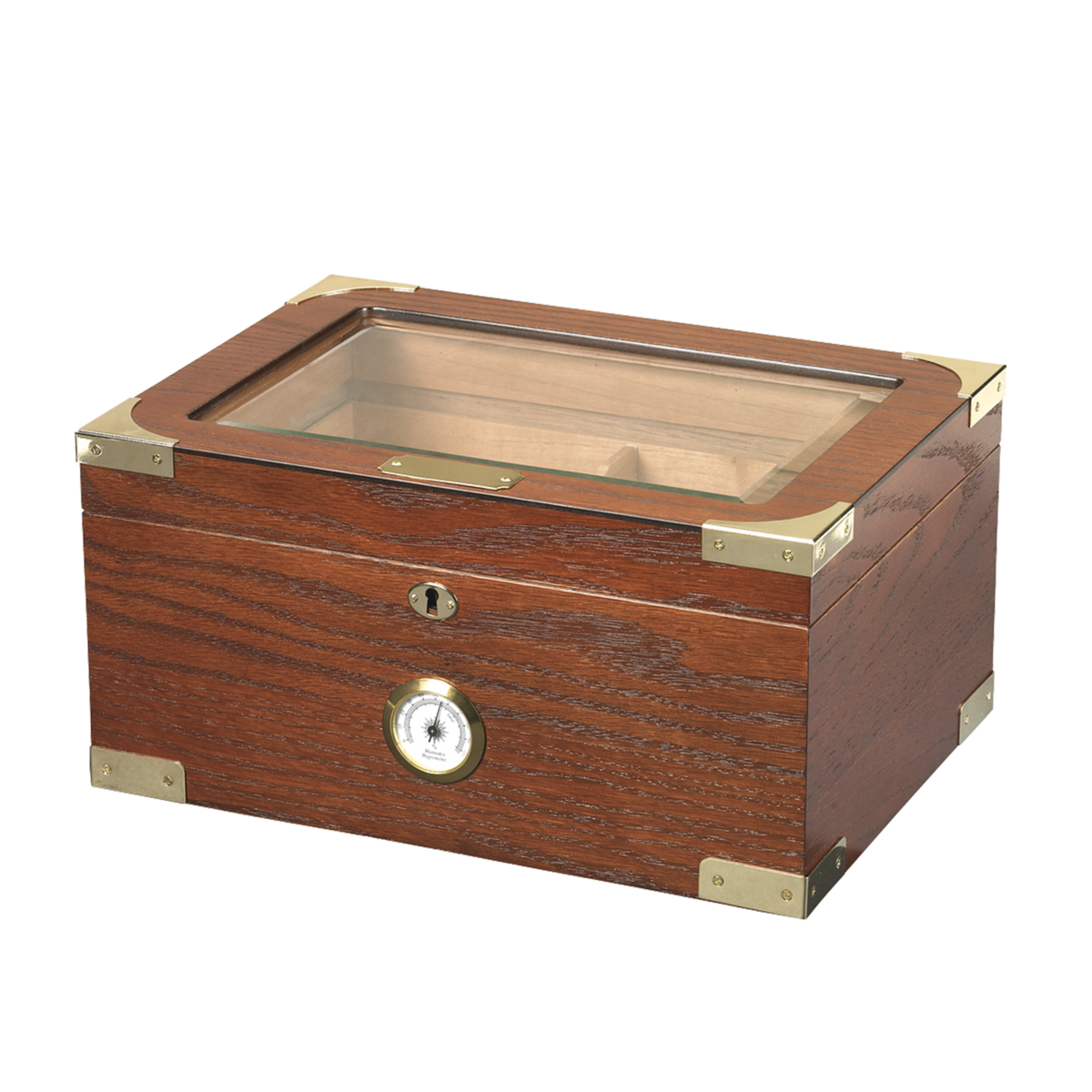 Milano Glass Top Cigar Humidor | Holds 100 Cigars